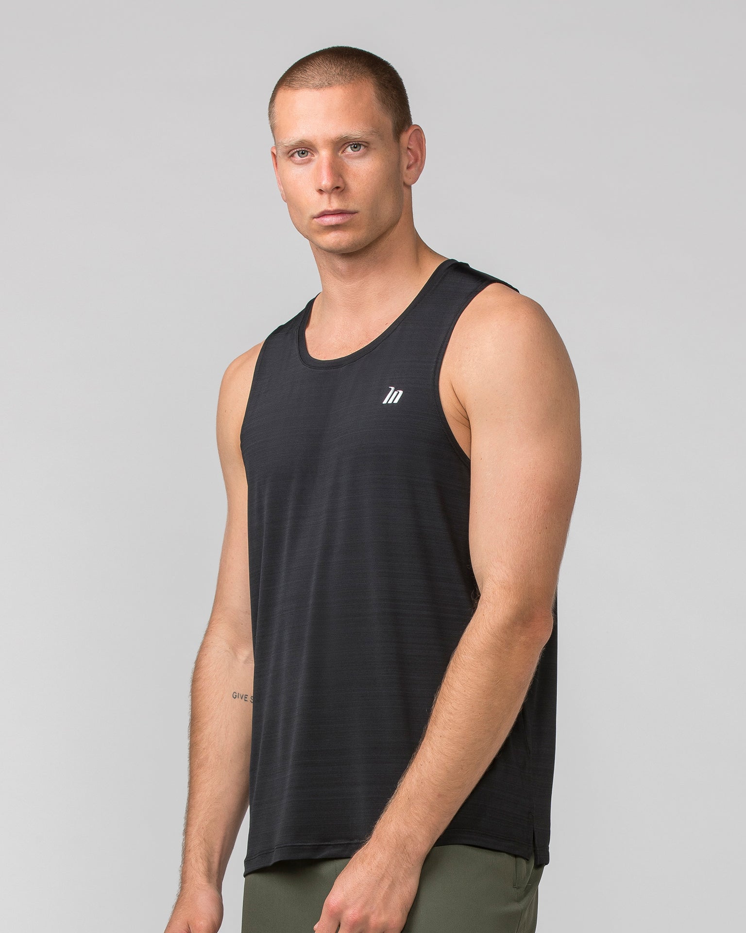 MN Active Running Tank - Black-Singlets & Tanks-S-072317BLK-S-MNAPPRL25590-3-Muscle Nation