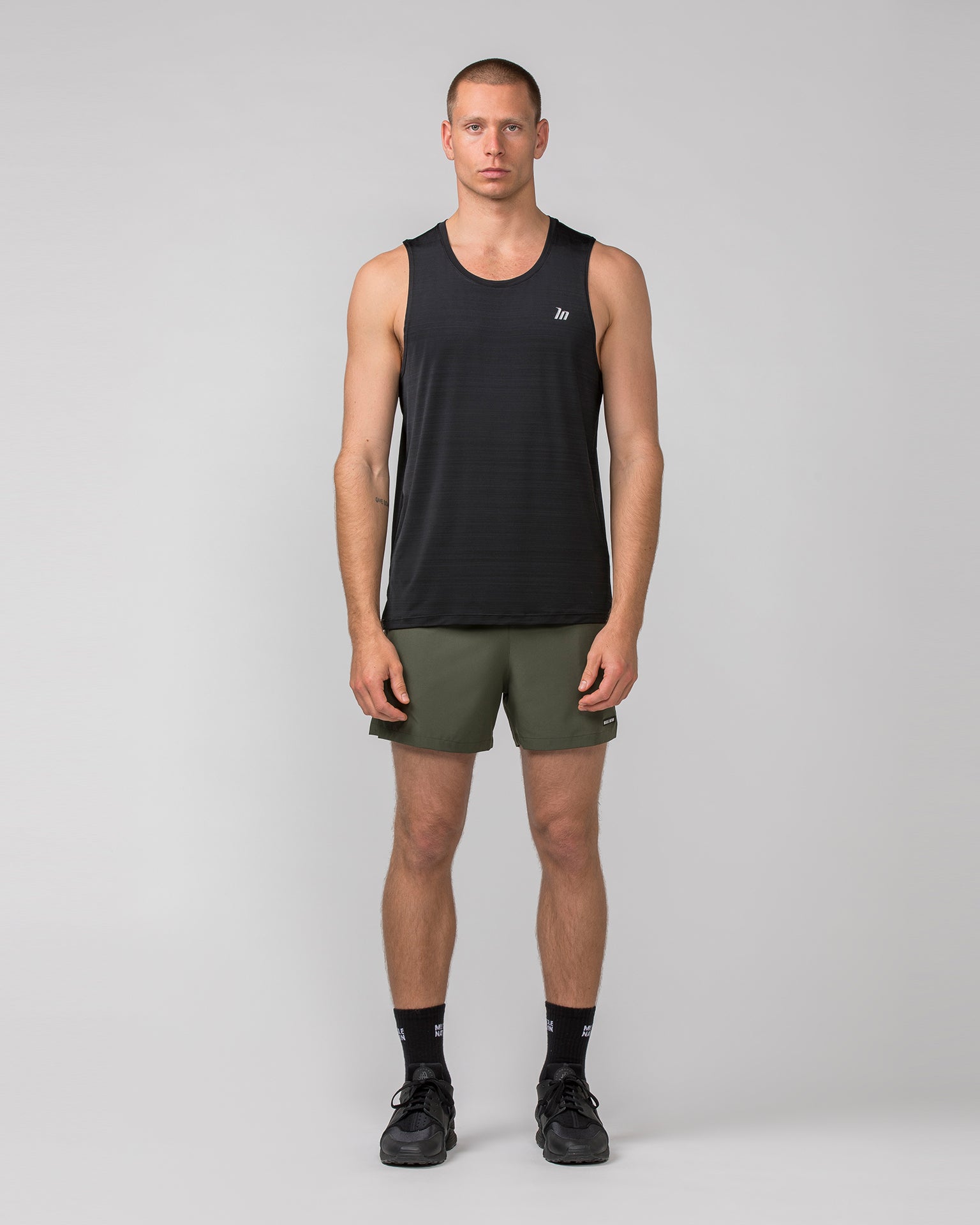 MN Active Running Tank - Black-Singlets & Tanks-S-072317BLK-S-MNAPPRL25590-6-Muscle Nation