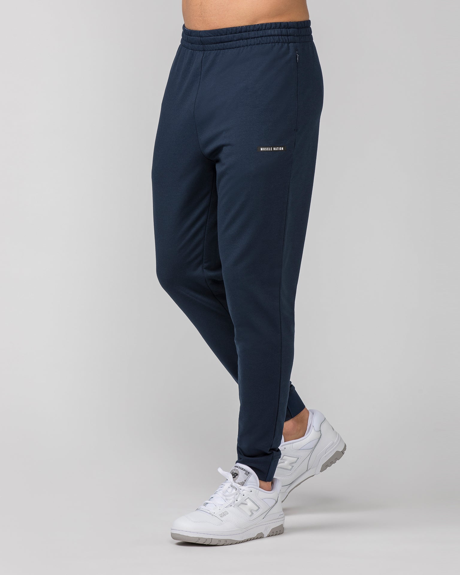 Legacy Tapered Training Jogger - Navy-Bottoms-S-022479NAVY-S-MNAPPRL30218-3-Muscle Nation