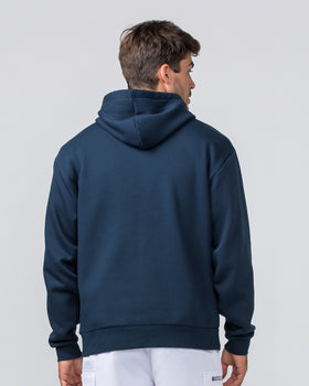 Varsity Oversized Hoodie - Navy