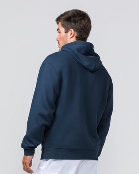 Varsity Oversized Hoodie - Navy