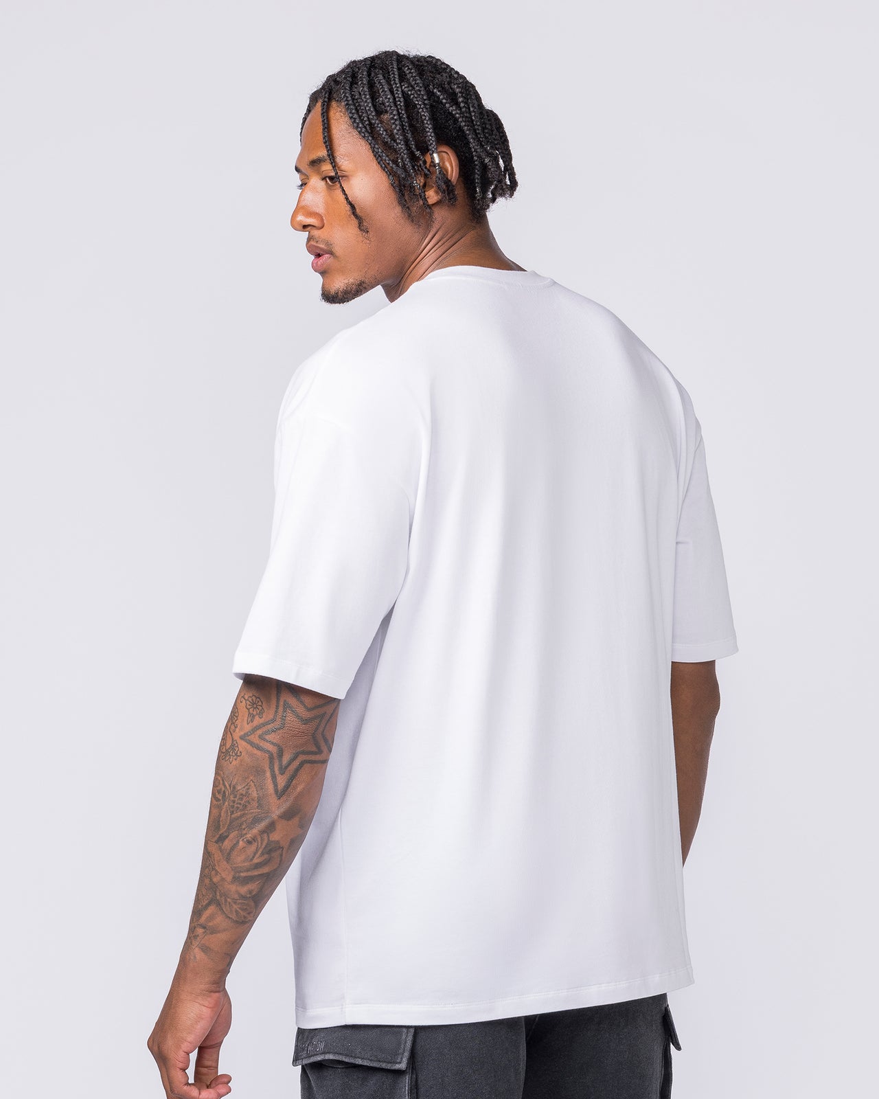 Metalcore Oversized Tee - White-T-Shirts-XS-022627WHT-XS-MNAPPRL48736-3-Muscle Nation