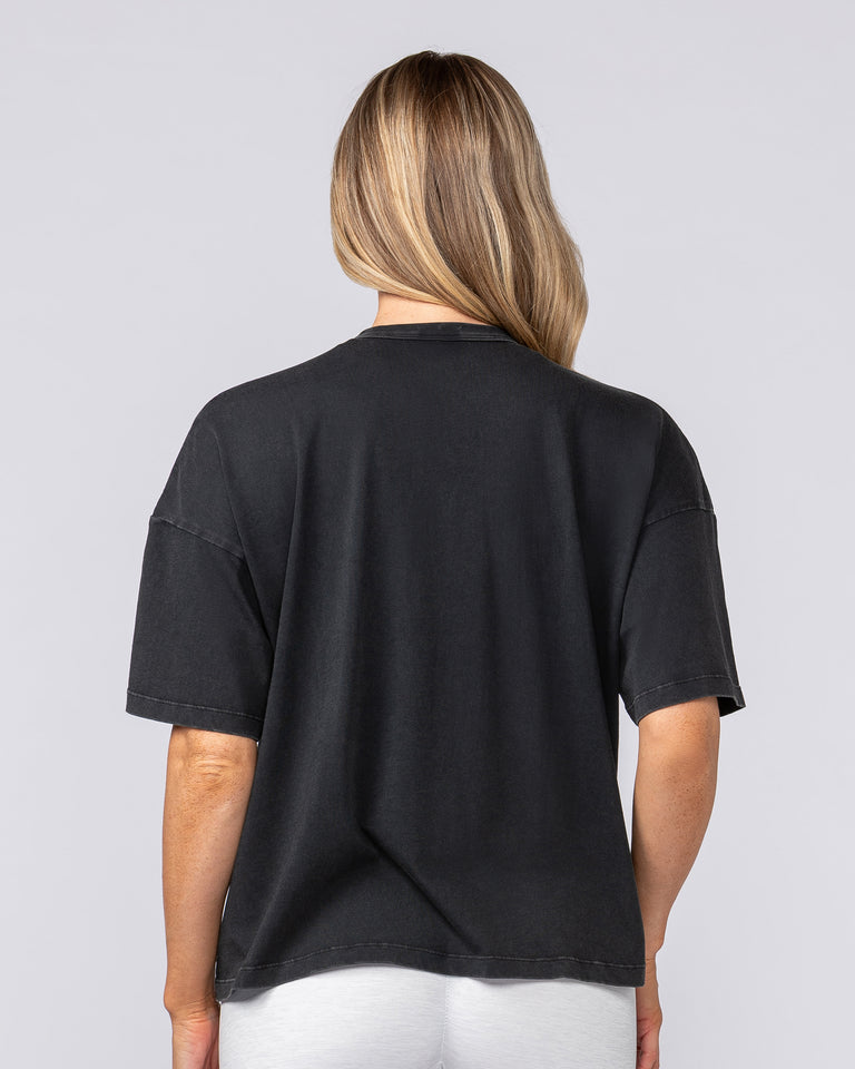 Misfit Boxy Vintage Tee - Washed Black-T-Shirts-XXS-082510WSHBLK-XXS-MNAPPRL43696-5-Muscle Nation