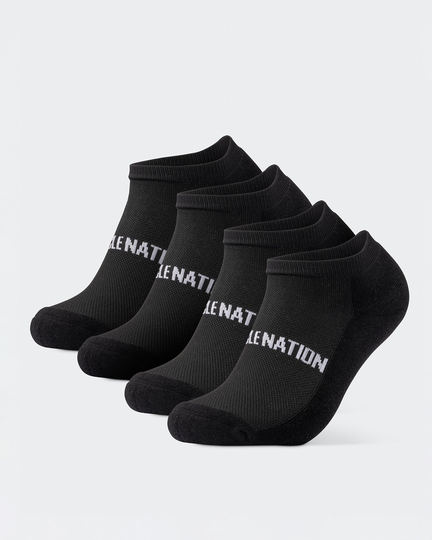 Mens Ankle Socks (2X Pack) - Black-Socks-ACC1125237BLK-MNAPPRL47954-1-Muscle Nation