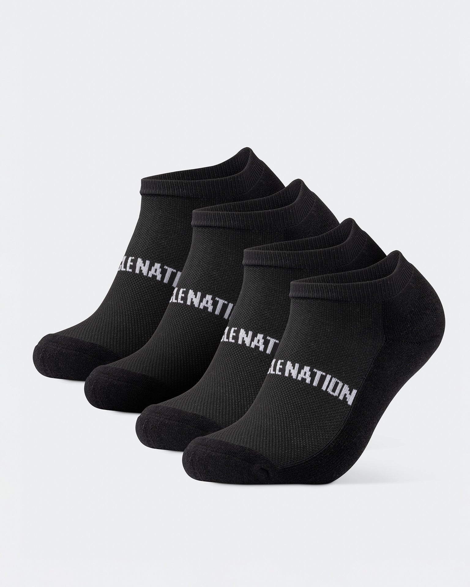 Mens Ankle Socks (2X Pack) - Black-Socks-ACC1125237BLK-MNAPPRL47954-1-Muscle Nation