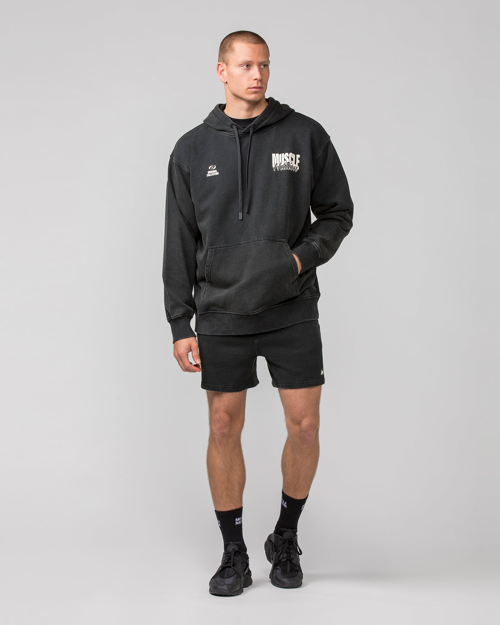 Culture Hoodie - Washed Black