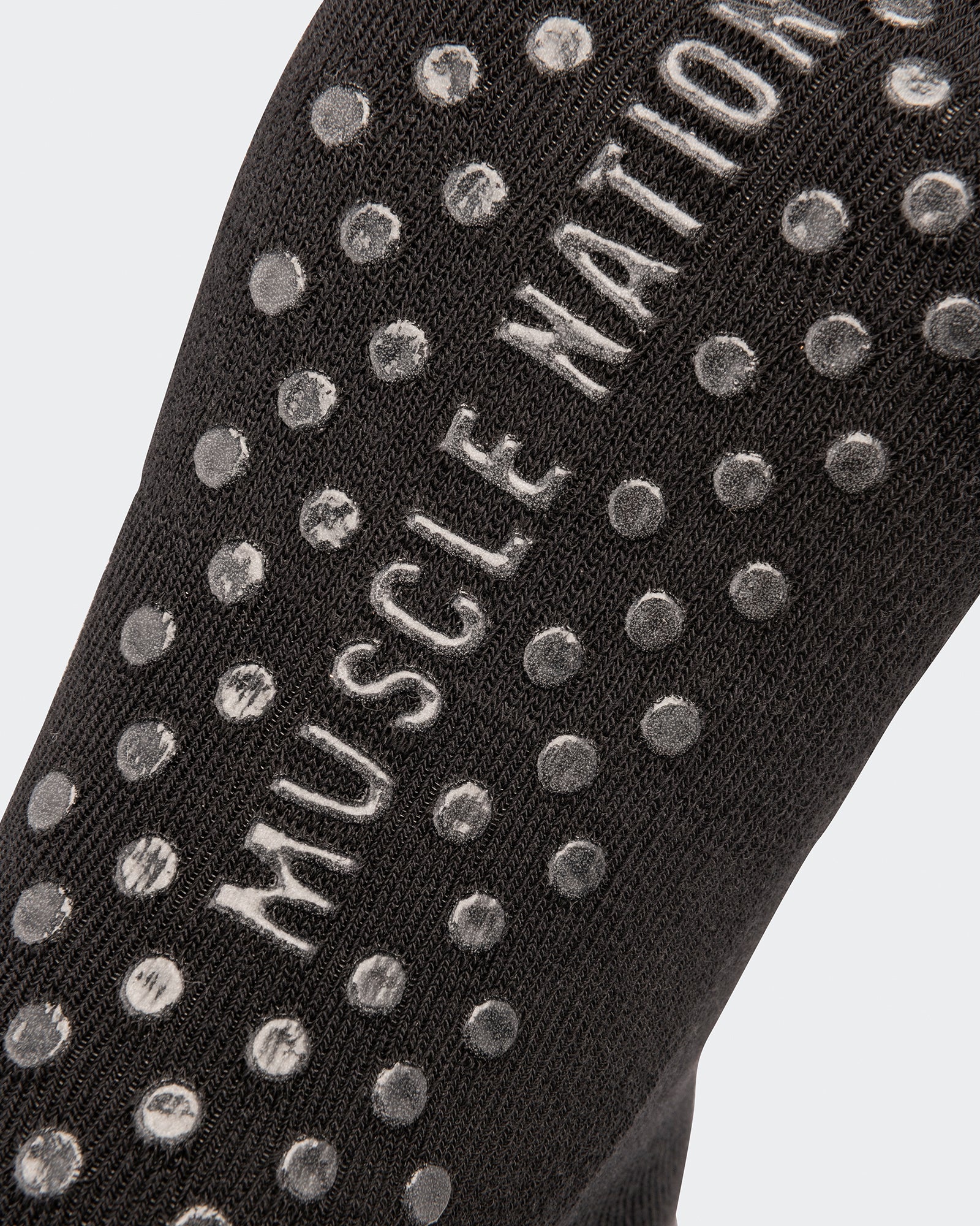 1/4 Crew Grip Sock - 1Pack - Black-Socks-ACC1125213BLK-MNAPPRL47941-2-Muscle Nation