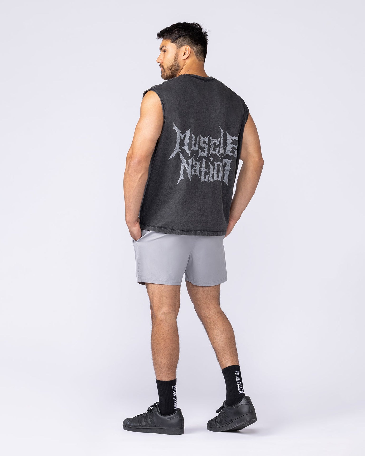 Metal Vintage Boxy Muscle Tank - Washed Black-Singlets & Tanks-S-1125148WSHBLK-S-MNAPPRL47571-5-Muscle Nation