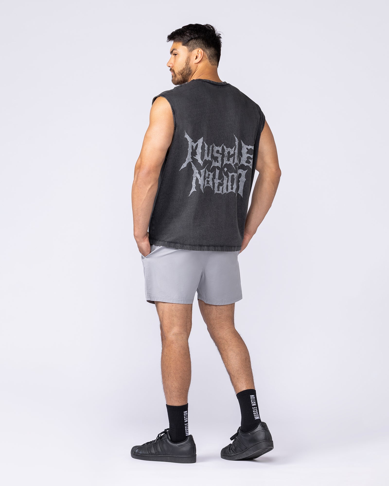Metal Vintage Boxy Muscle Tank - Washed Black-Singlets & Tanks-S-1125148WSHBLK-S-MNAPPRL47571-5-Muscle Nation