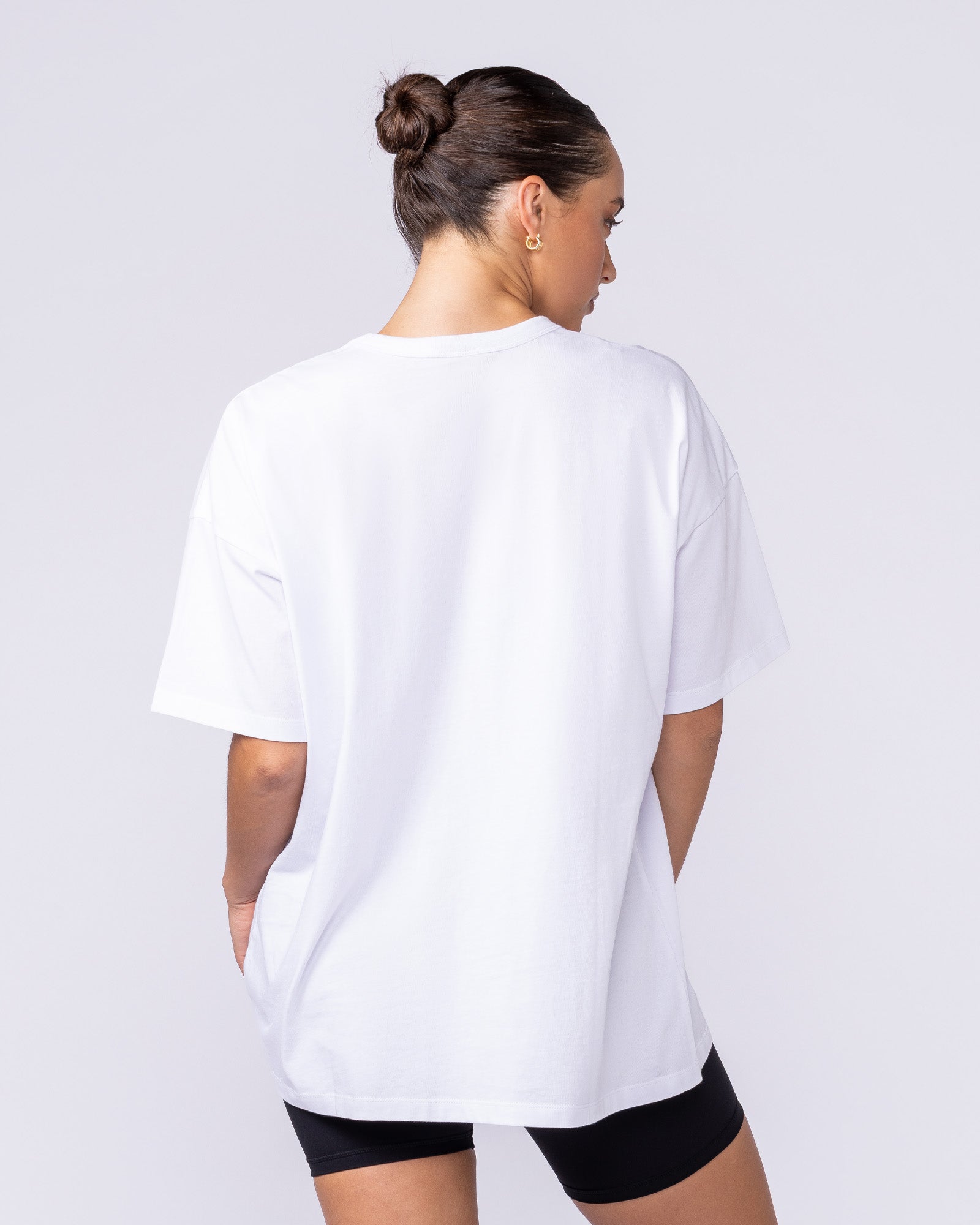 MN Saloon Oversized Tee - White-T-Shirts-XXS-1125171WHT-XXS-MNAPPRL45048-5-Muscle Nation