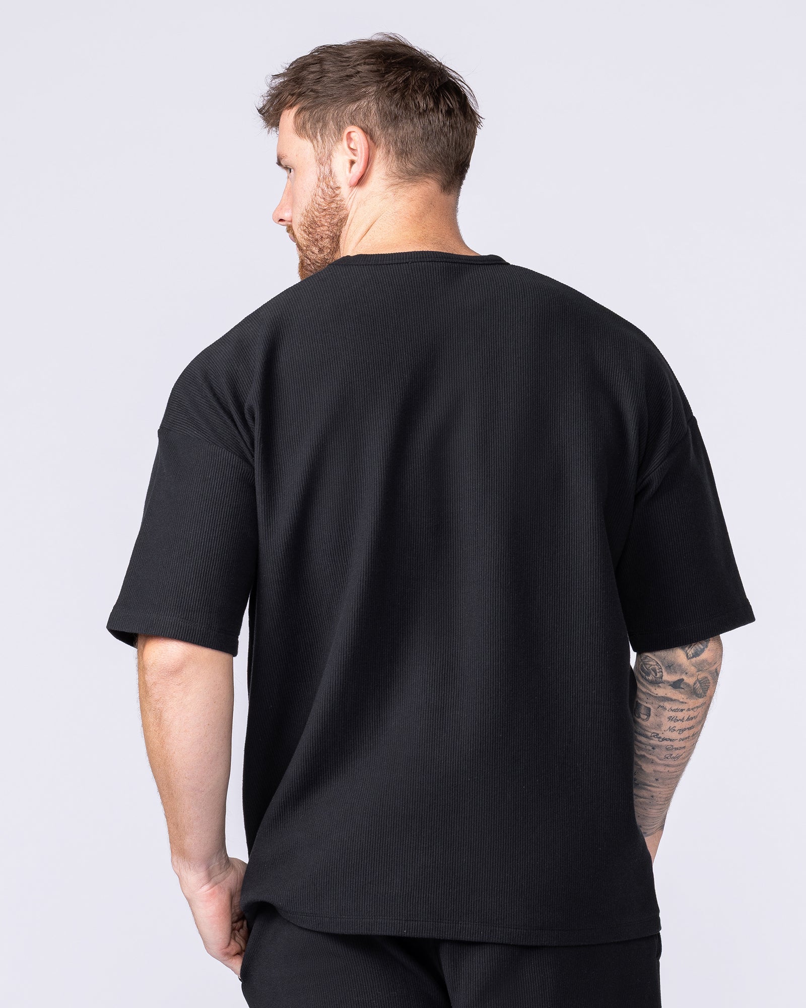 Oversized Jersey Tee - Black-Tops-S-1125223BLK-S-MNAPPRL47585-6-Muscle Nation
