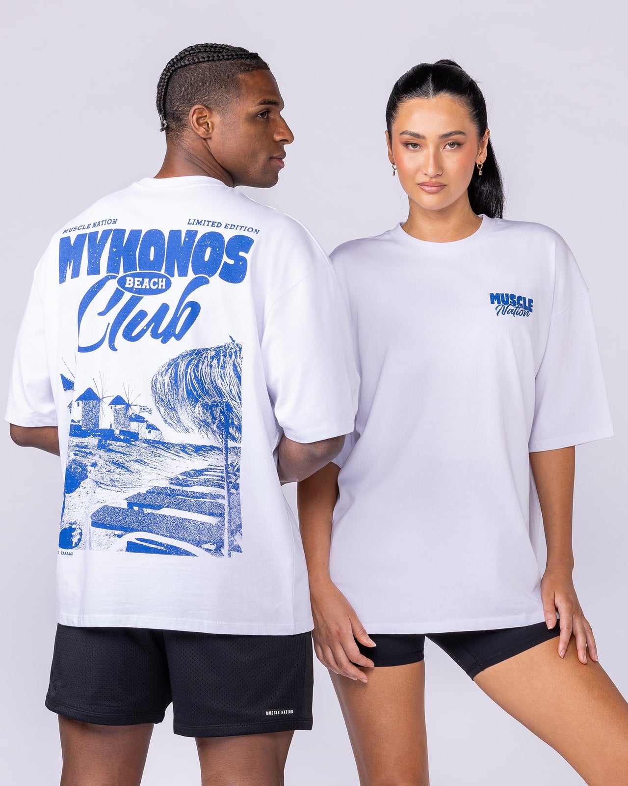 Mykonos Oversized Tee - White-T-Shirts-XXS-1125180WHT-XXS-MNAPPRL47599-6-Muscle Nation