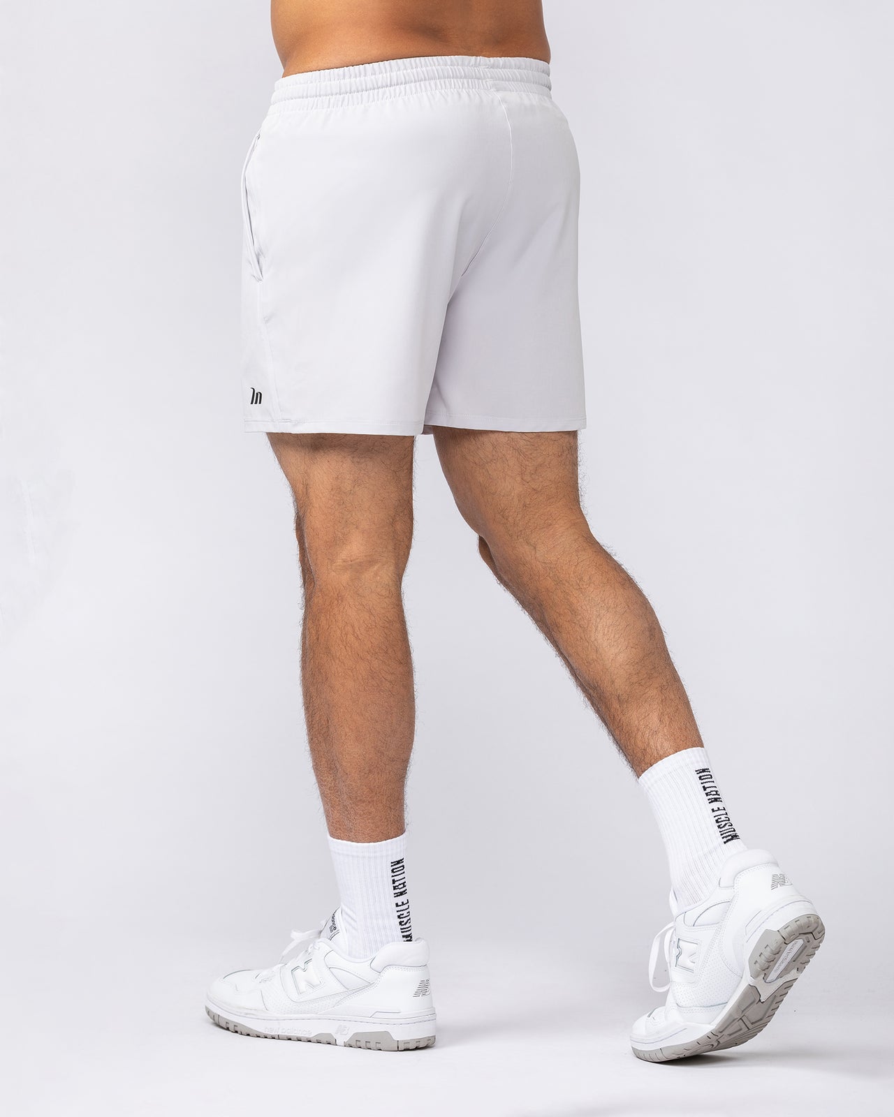 New Heights 4" Shorts - Ice Grey-Shorts-S-092529ICEGREY-S-MNAPPRL44248-4-Muscle Nation