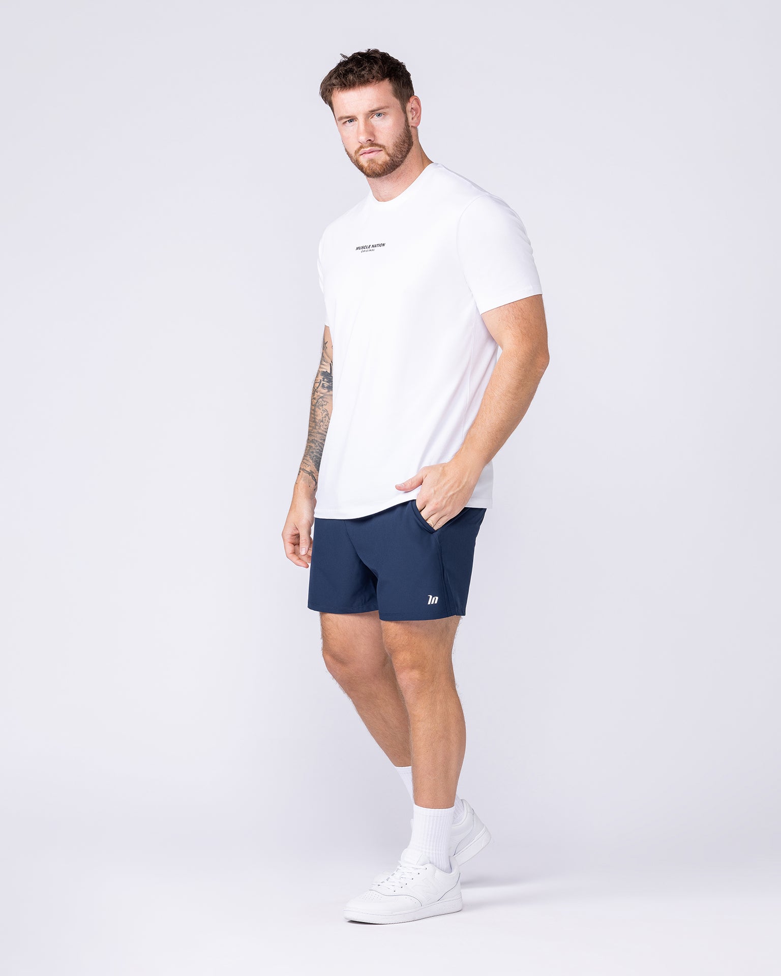 New Heights 4" Shorts - Navy-Shorts-S-1125159NAVY-S-MNAPPRL44623-6-Muscle Nation