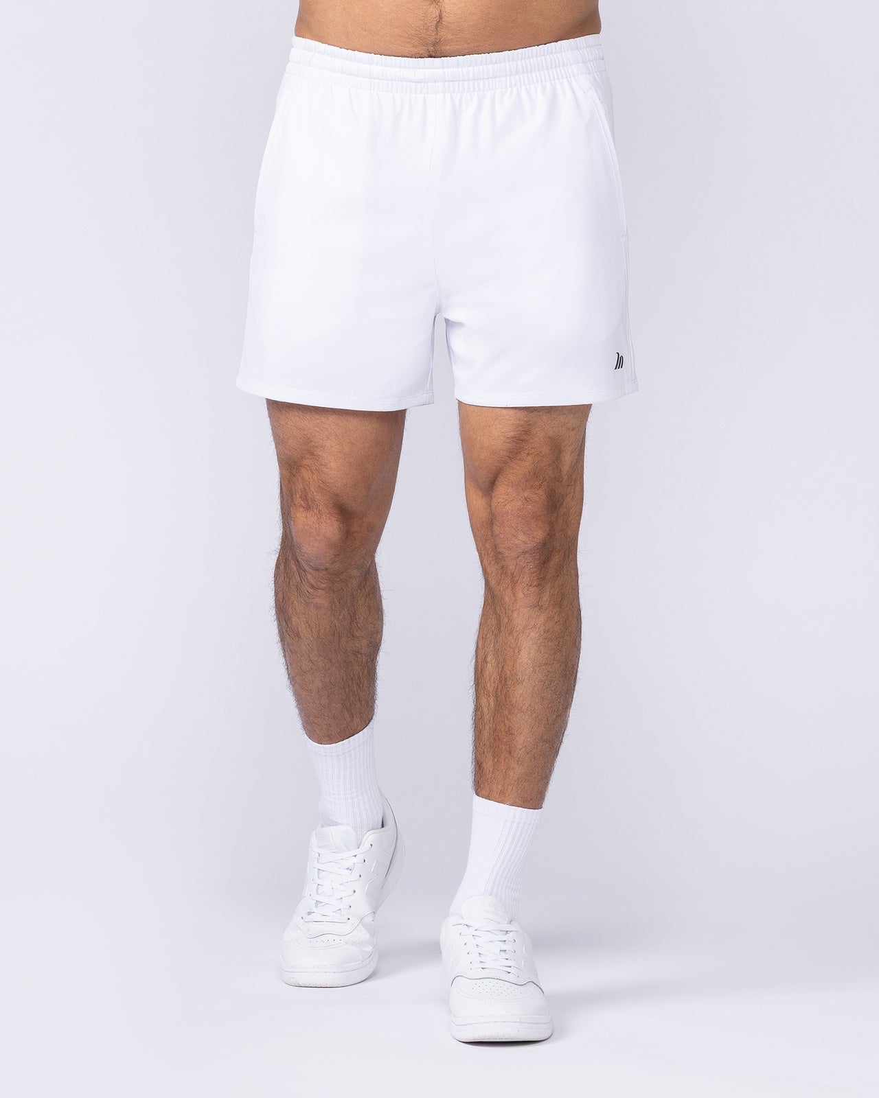 New Heights 4" Shorts - White-Shorts-S-1125159WHT-S-MNAPPRL47608-2-Muscle Nation