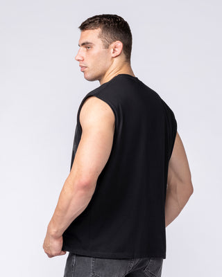 Nightfall Boxy Muscle Tank in Black – image 2