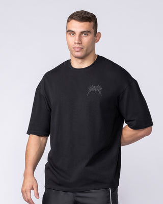 Nightfall Oversized Tee in Black – image 2