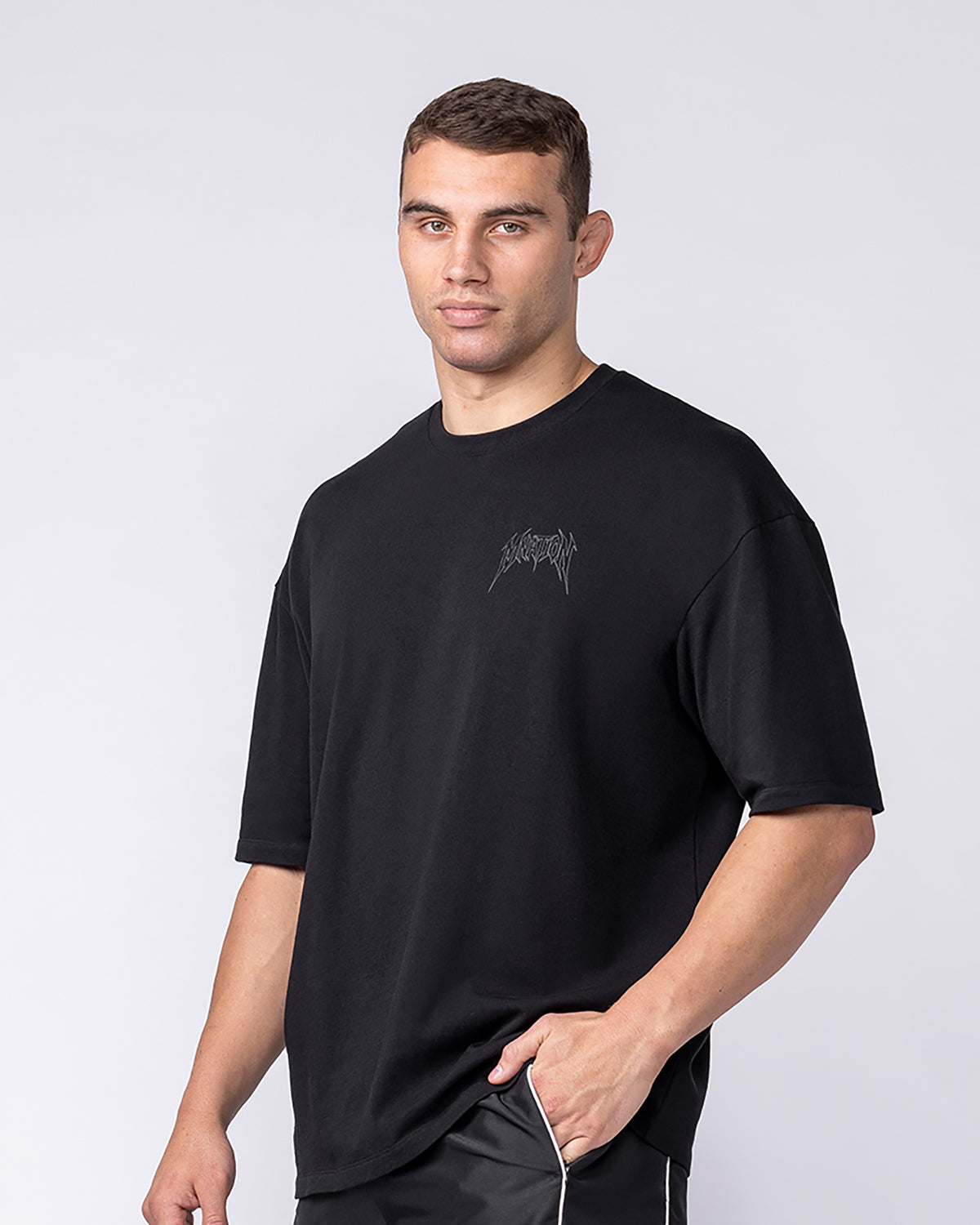 Nightfall Oversized Tee - Black