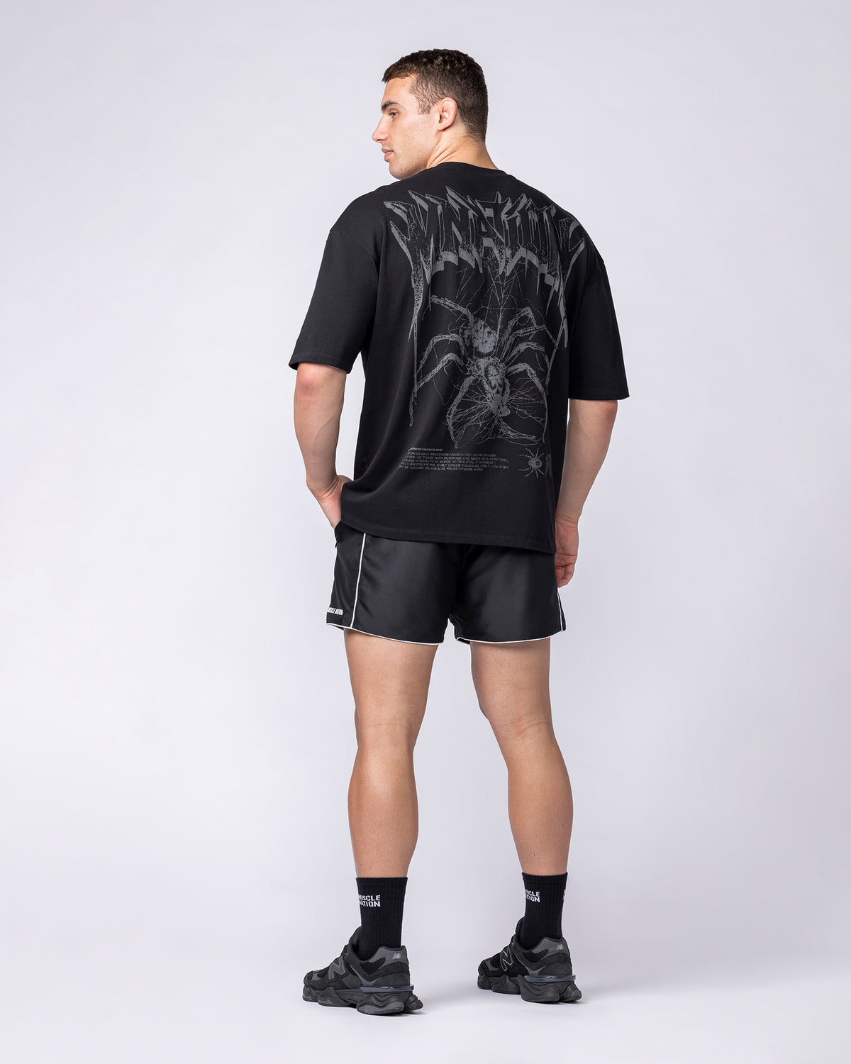 Nightfall Oversized Tee - Black