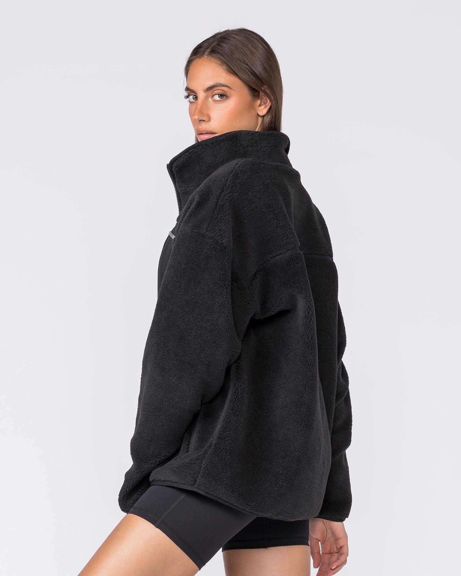 Nomad Sherpa Zip Through Jacket Black | Men's Jacket | Muscle Nation