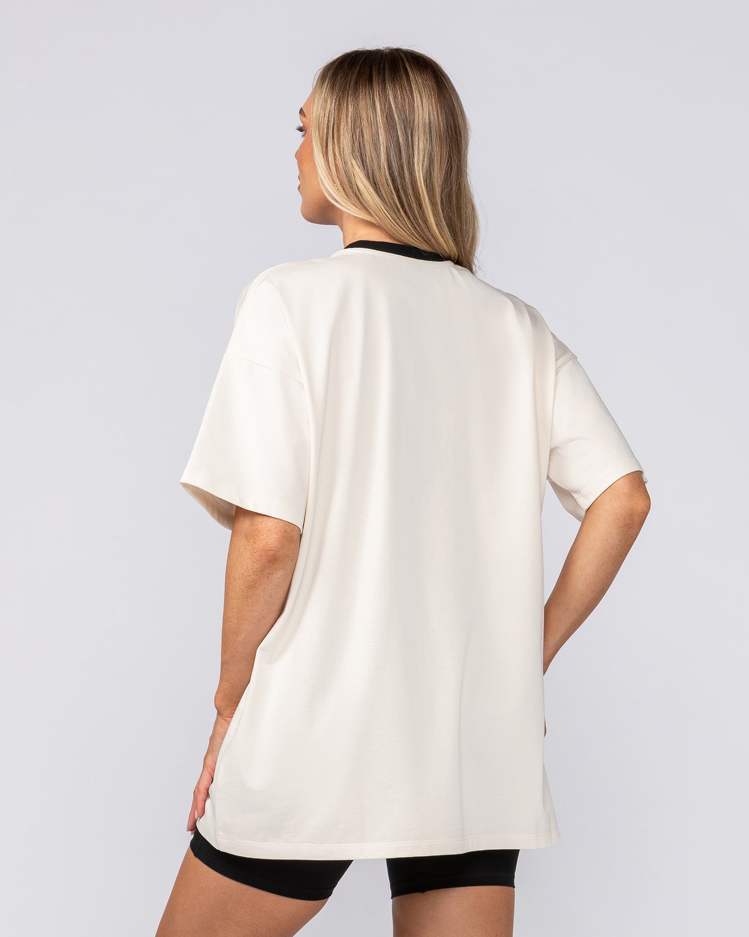 Numero Oversized Tee - Travertine-T-Shirts-XXS-082511TRAV-XXS-MNAPPRL43482-4-Muscle Nation