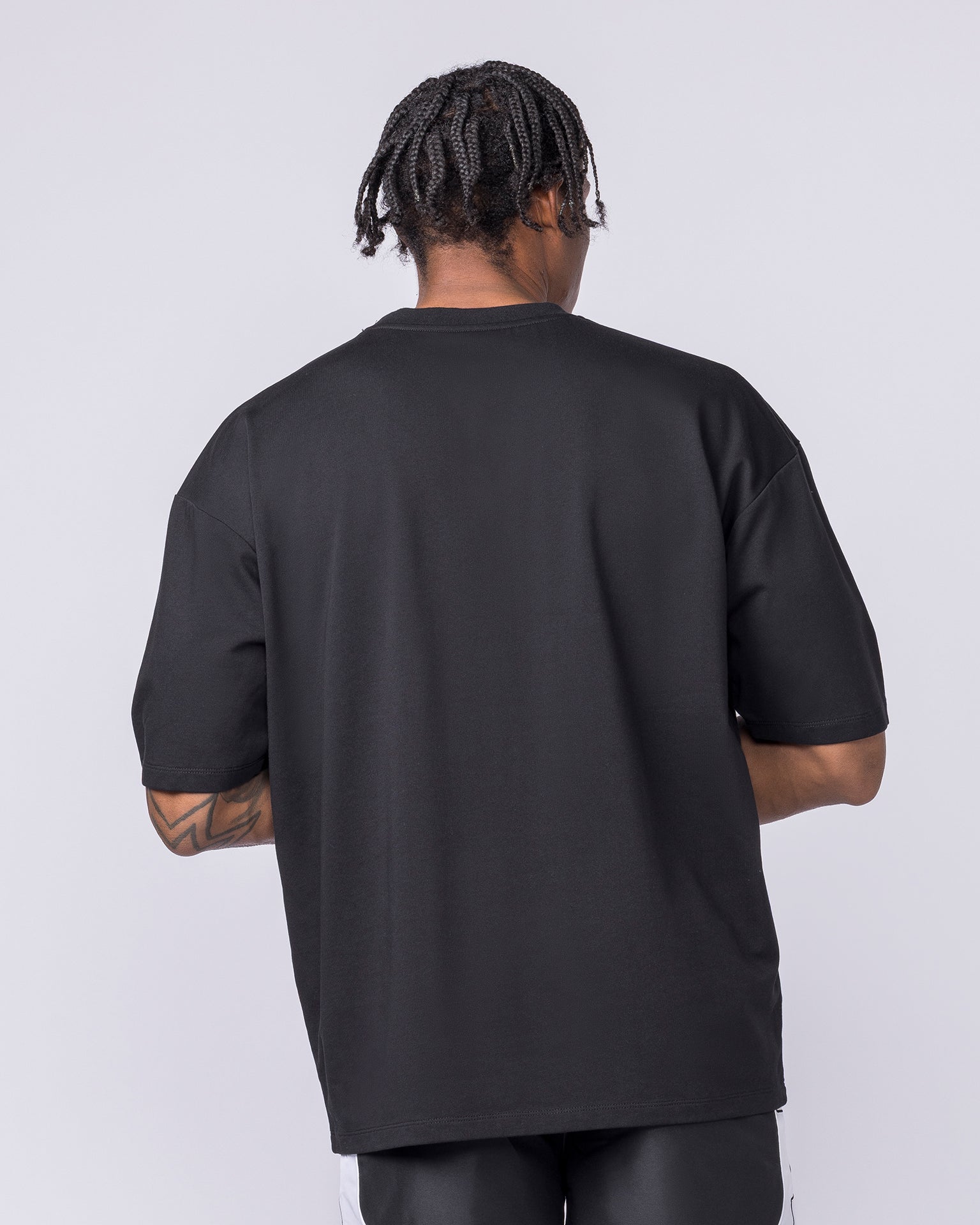 Off Duty Oversized Tee - Black-T-Shirts-S-022622BLK-S-MNAPPRL48691-4-Muscle Nation