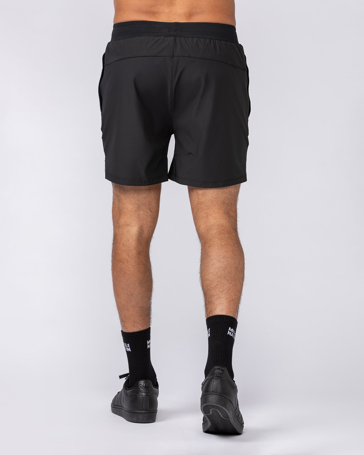 On Repeat Training 5" Shorts - Black-Shorts-S-082410BLK-S-MNAPPRL32544-8-Muscle Nation