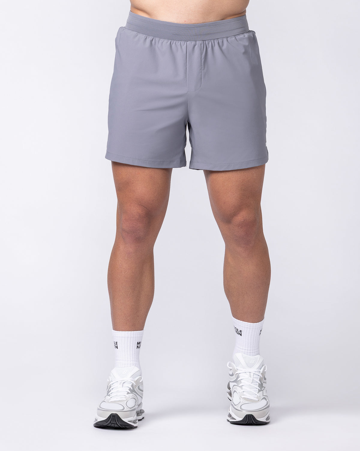 On Repeat Training 5" Shorts - Cement