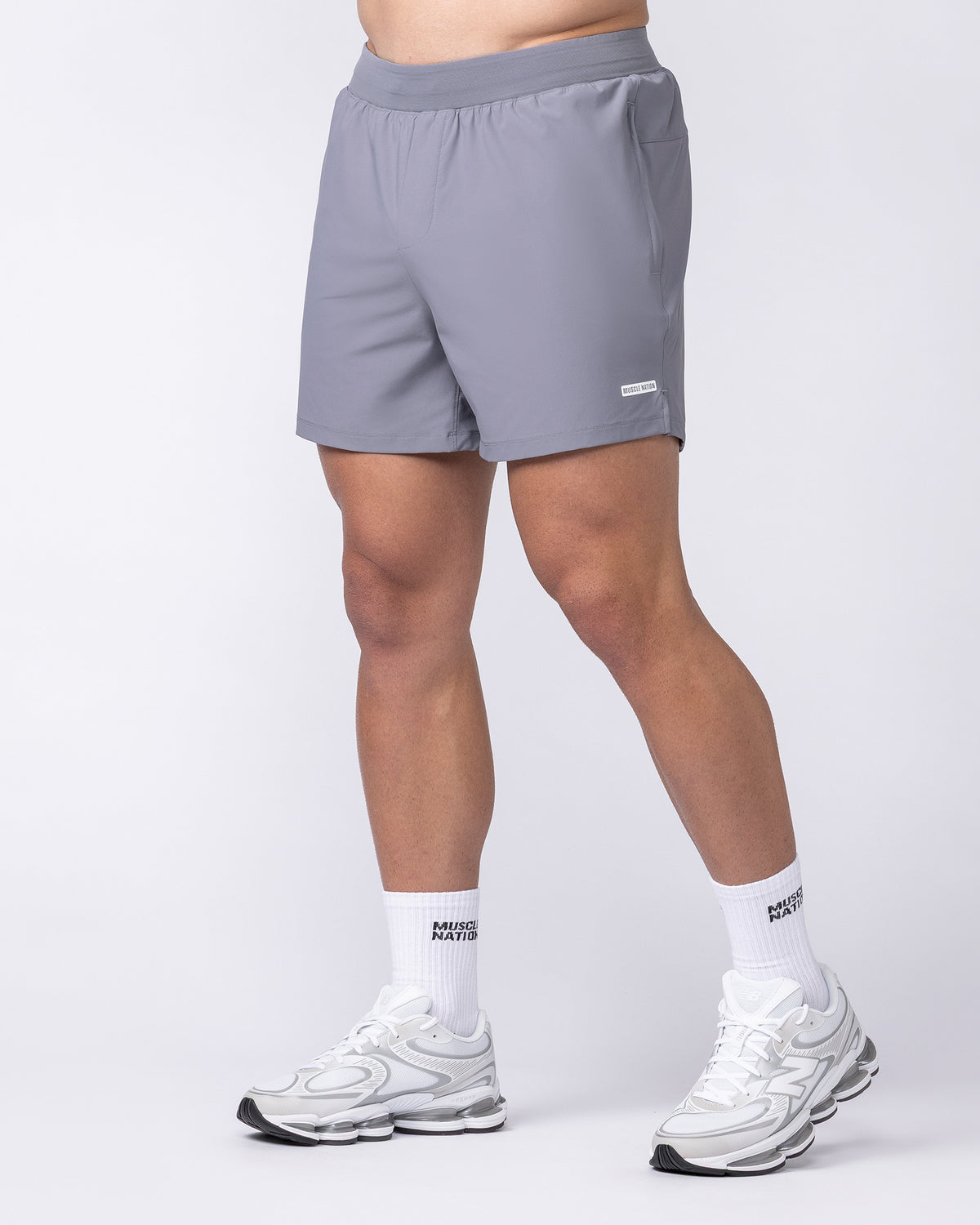 On Repeat Training 5" Shorts - Cement