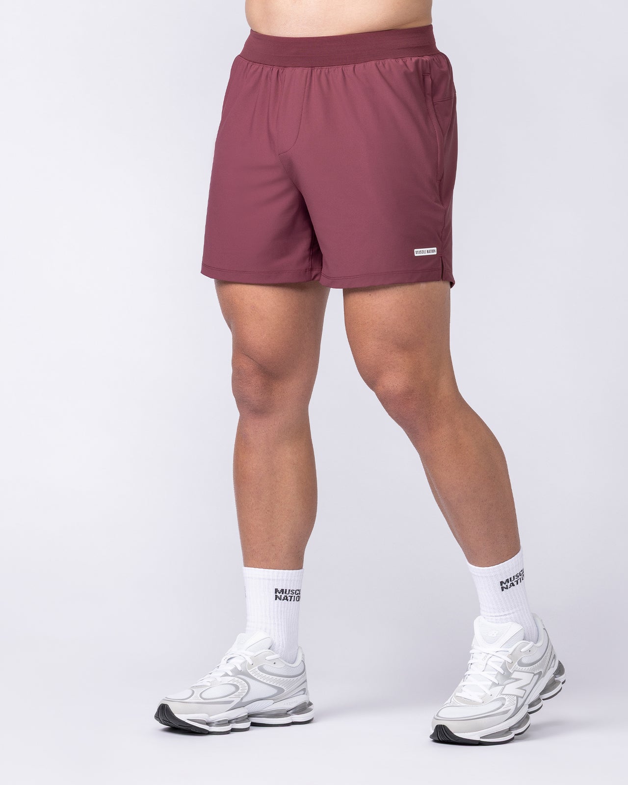 On Repeat Training 5" Shorts - Maroon