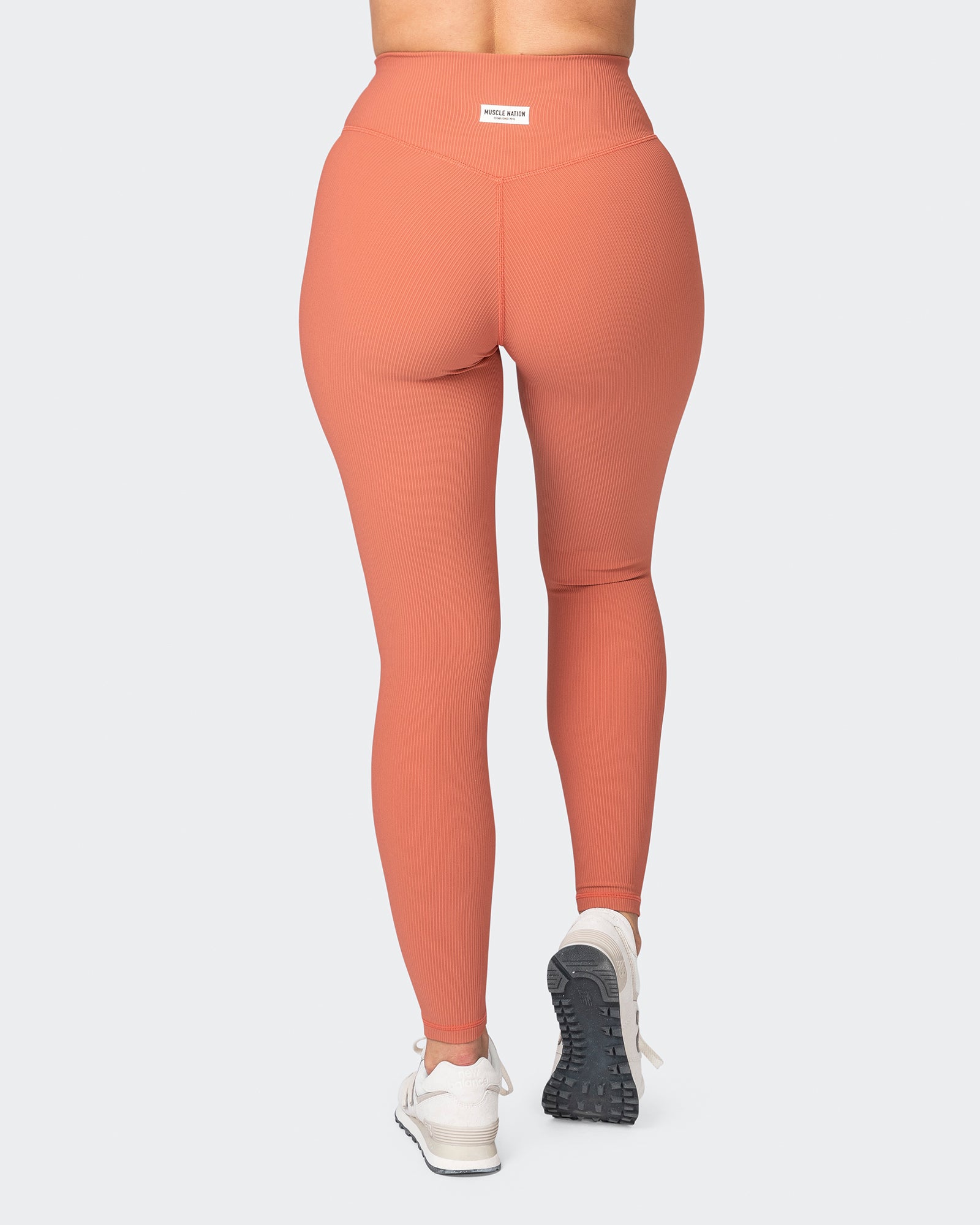 Zero Rise Rib Ankle Length Leggings - Burnt Sienna