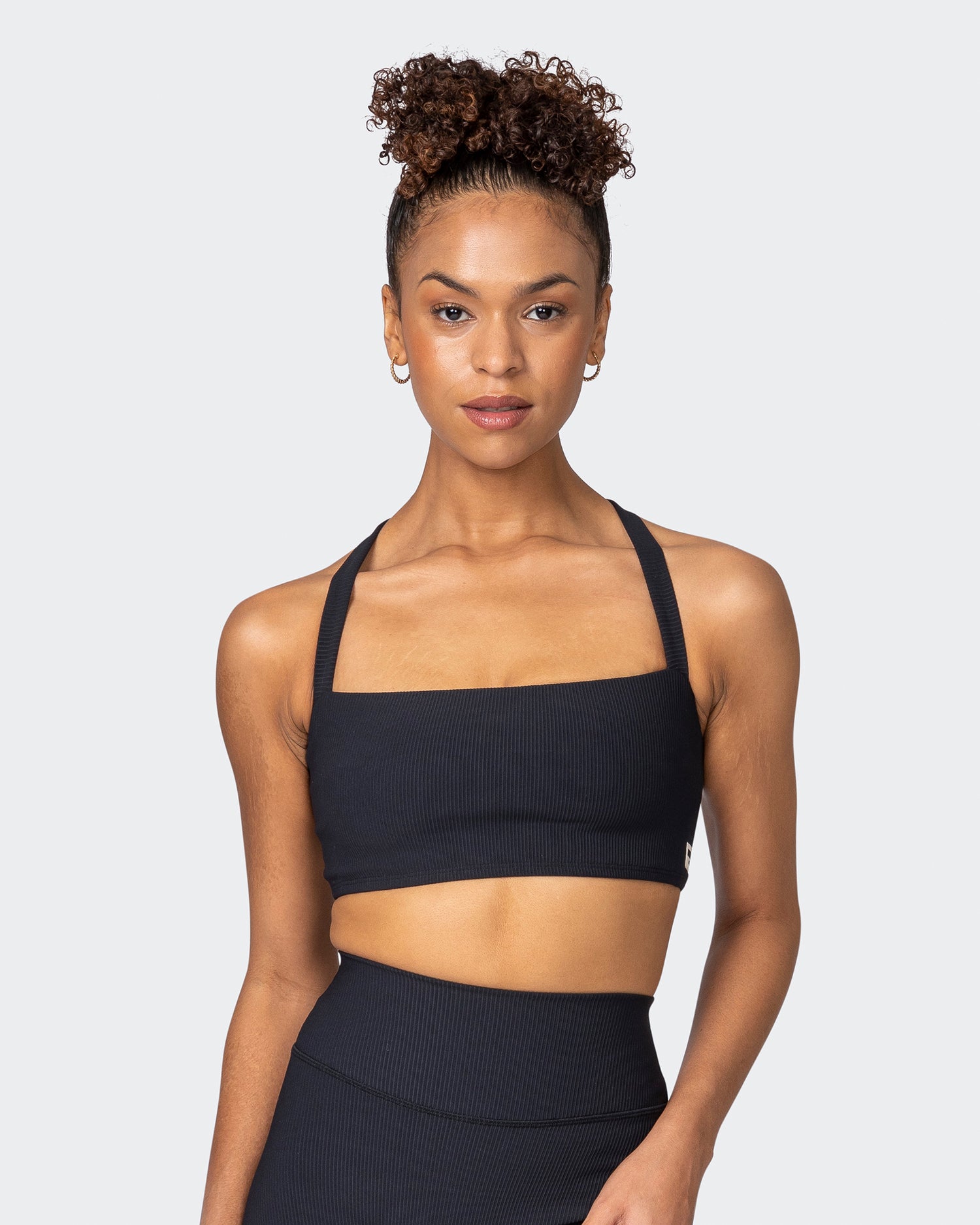 STAX Women's Best Black Strappy Crop Sports Bra Size XS