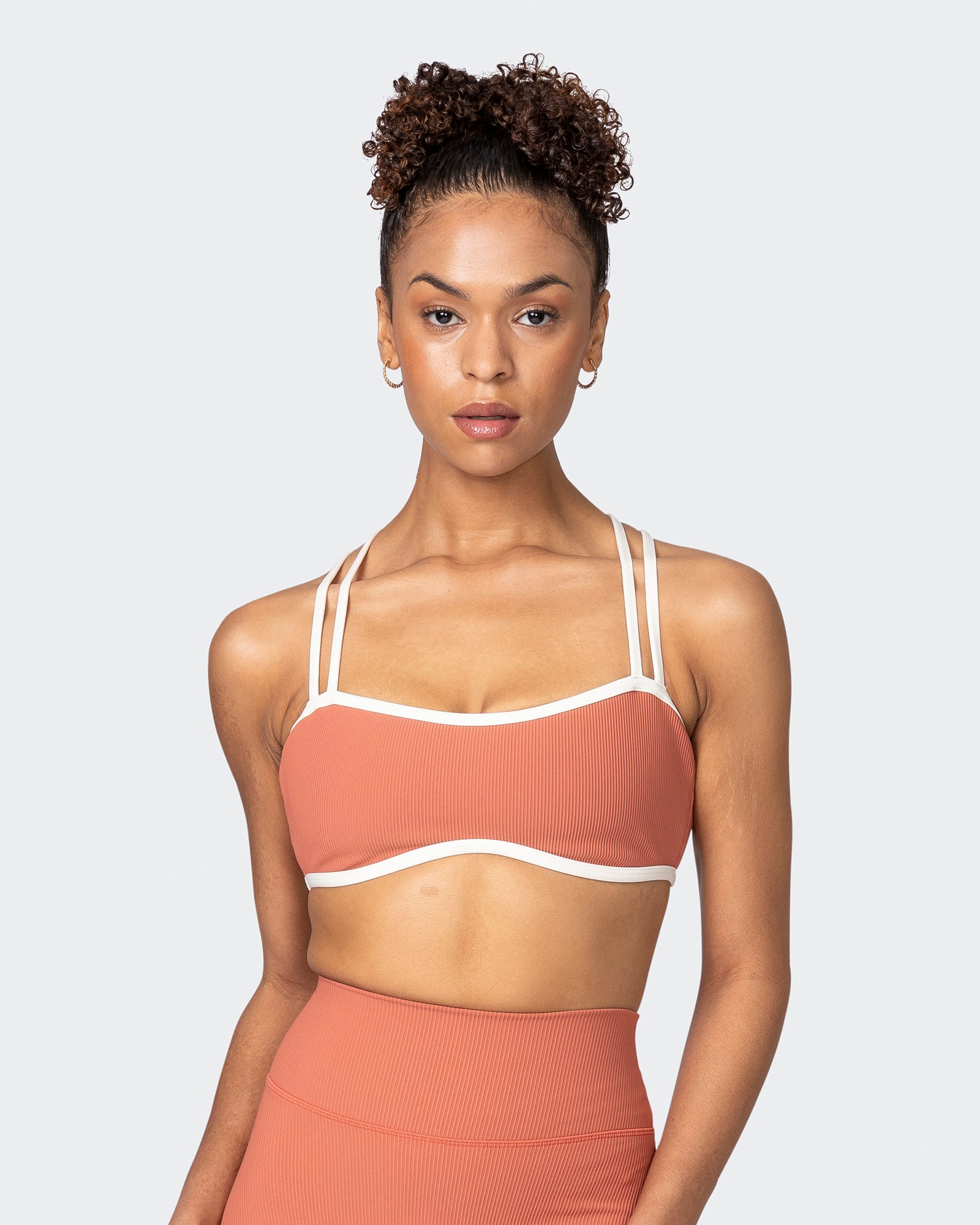 Curves Rib Bralette - Burnt Sienna