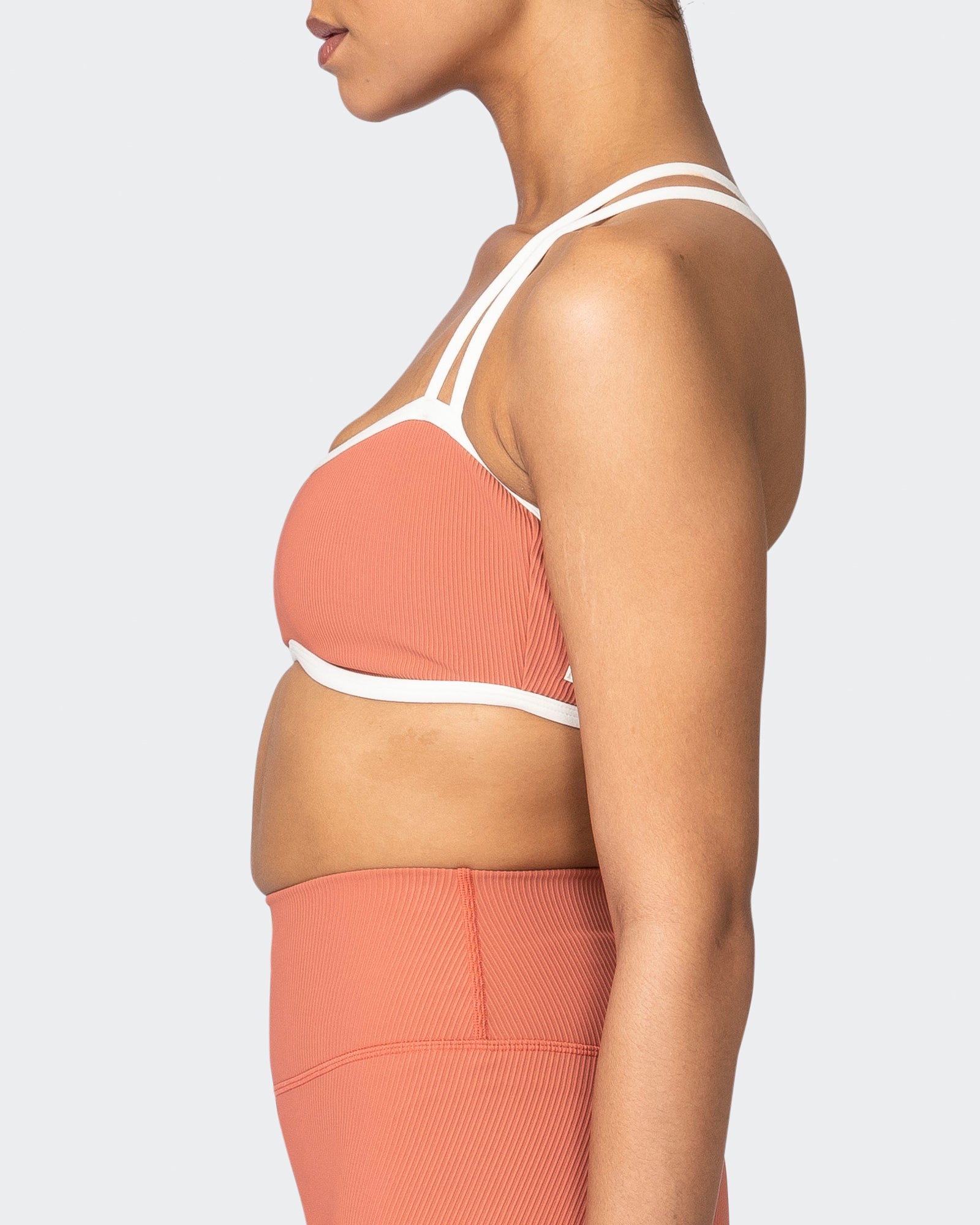 Curves Rib Bralette - Burnt Sienna