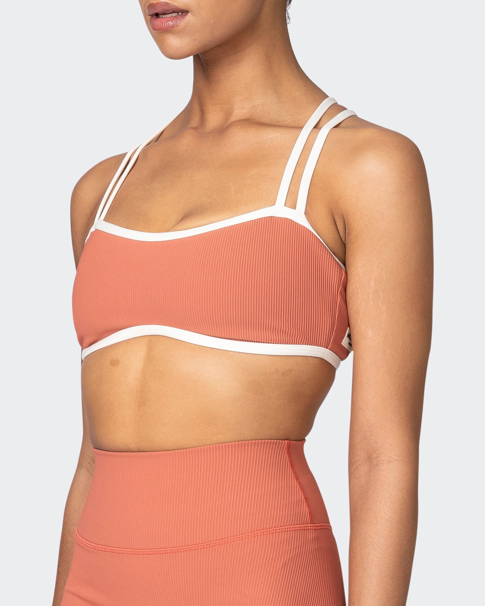 Curves Rib Bralette - Burnt Sienna