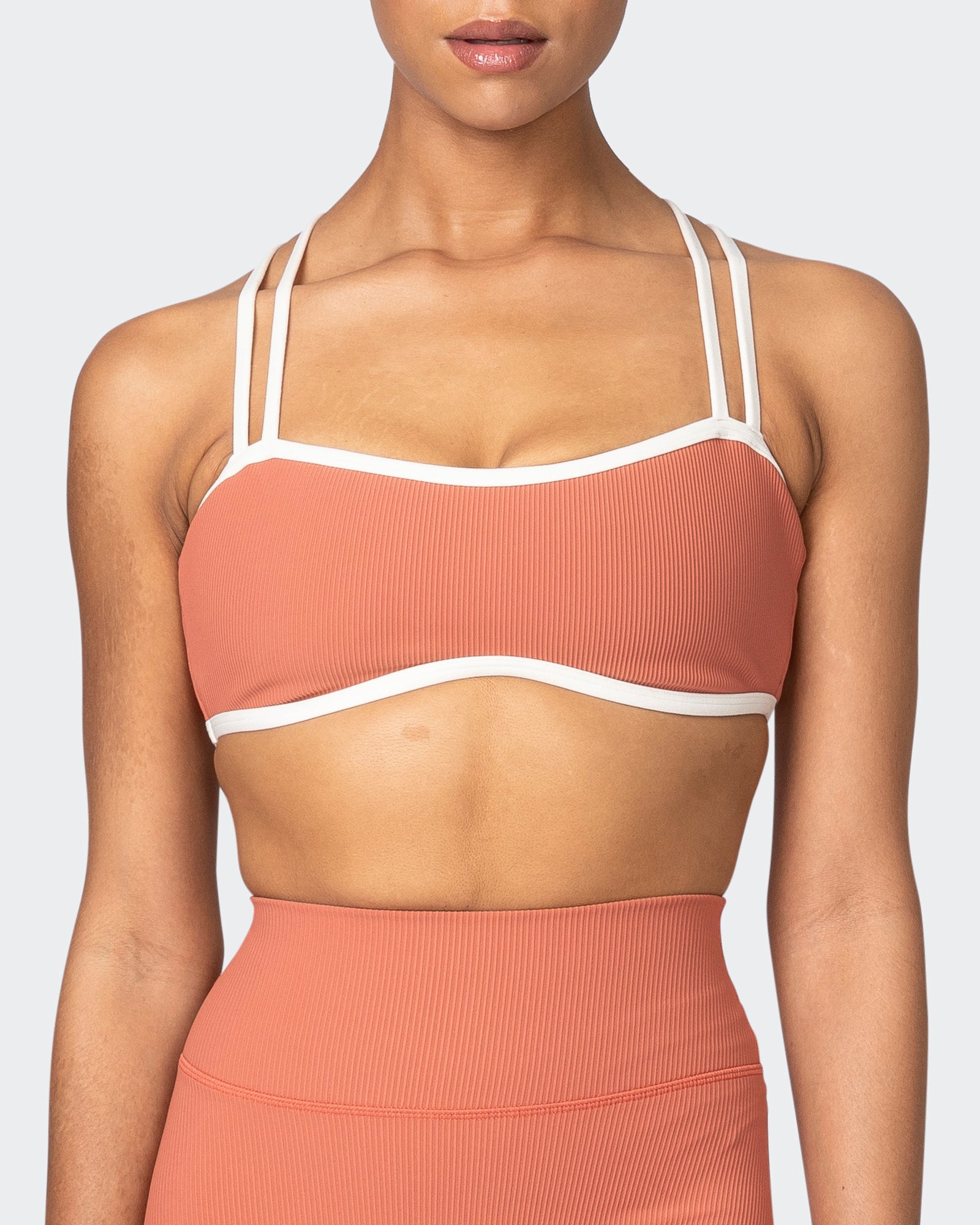 Curves Rib Bralette - Burnt Sienna