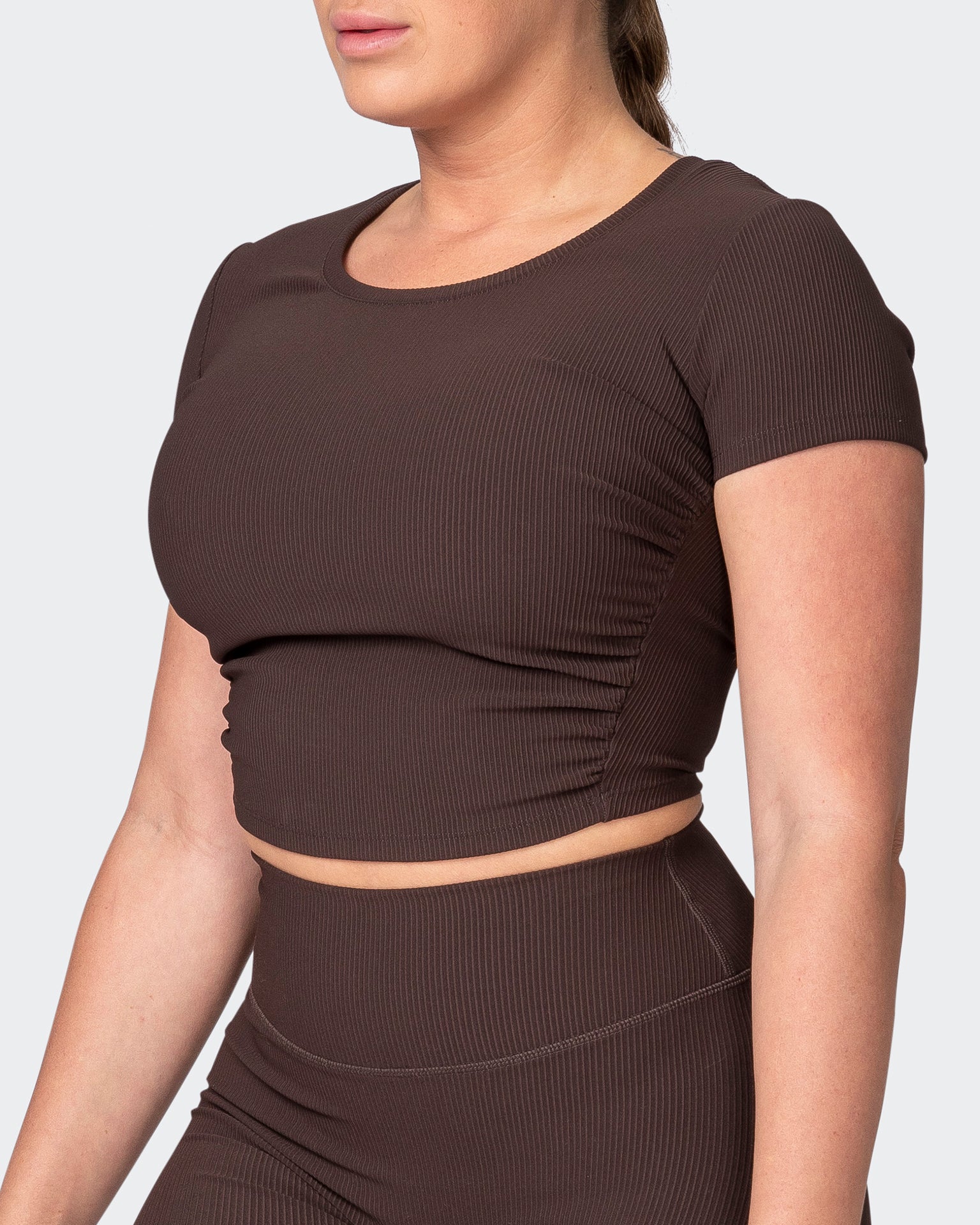 Rival Cropped Rib Top - Cocoa-Tops-XXS-042301COCOA-XXS-MNAPPRL23180-3-Muscle Nation
