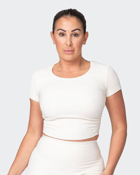 Rival Cropped Rib Top - Dew