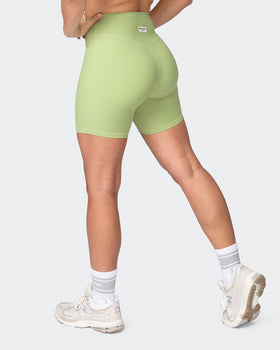 Zero Rise Rib Bike Shorts - Matcha