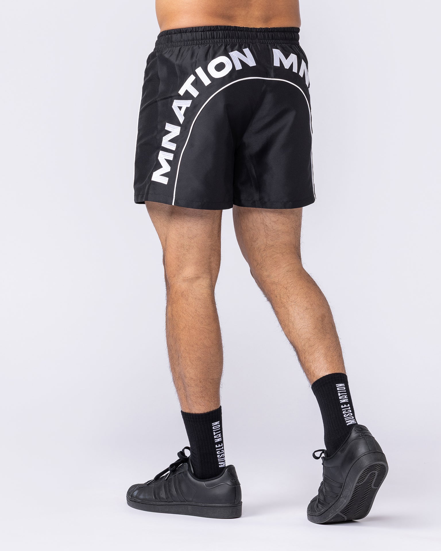 Overdrive 4" Shorts - Black-Shorts-S-112557BLK-S-MNAPPRL47636-4-Muscle Nation