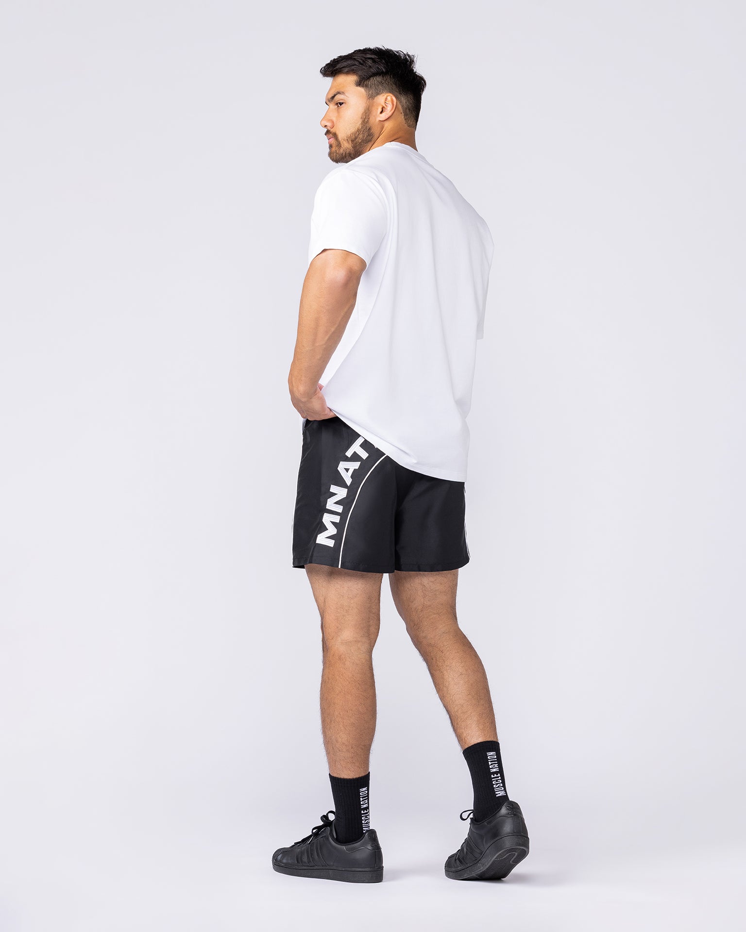 Overdrive 4" Shorts - Black-Shorts-S-112557BLK-S-MNAPPRL47636-6-Muscle Nation