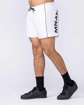 Overdrive 4" Shorts - White-Shorts-S-112557WHT-S-MNAPPRL47650-2-Muscle Nation