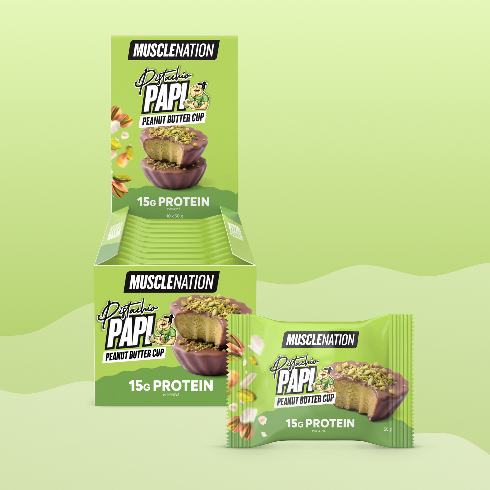PEANUT BUTTER CUP - Pistachio Papi  - Box of 10