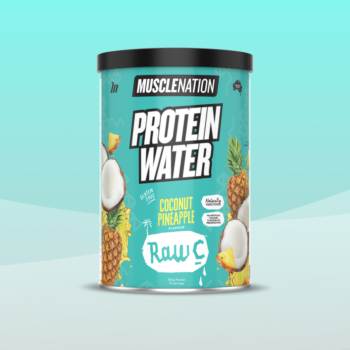 Apple Raspberry Png PROTEIN WATER Coconut Pineapple 300g | Muscle Nation