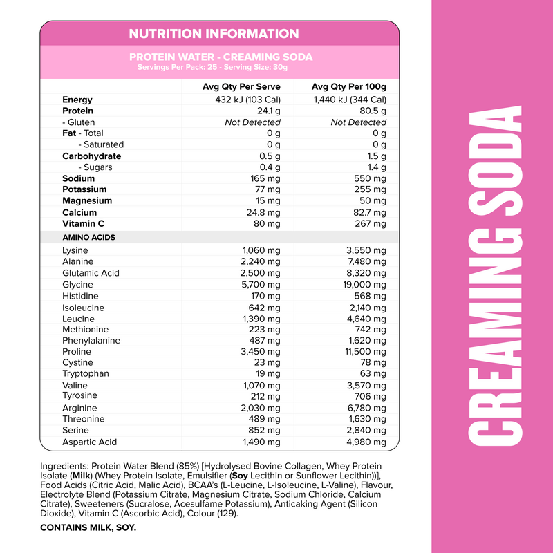 PROTEIN WATER Creaming Soda - Muscle Nation protein water, view 3