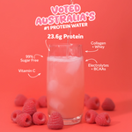 PROTEIN WATER Raspberry - Muscle Nation protein water, view 2