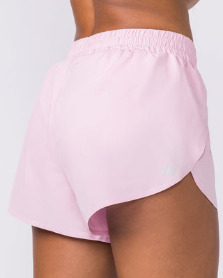 Pace 3" High-Waisted Run Shorts Blossom - Muscle Nation women's gym shorts, view 7