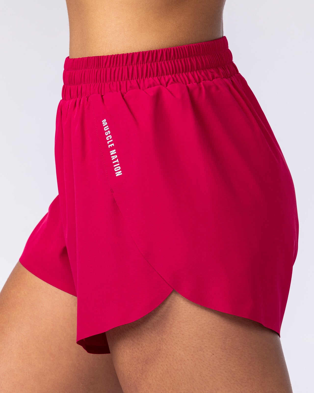 Pace 3" High-Waisted Run Shorts - Wild Berry