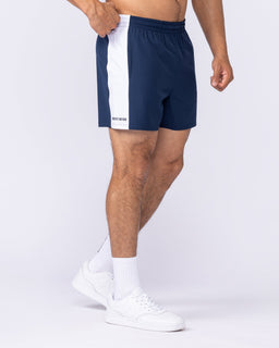 Panelled Function 4" Shorts - Navy-Shorts-S-112565NAVY-S-MNAPPRL47664-1-Muscle Nation