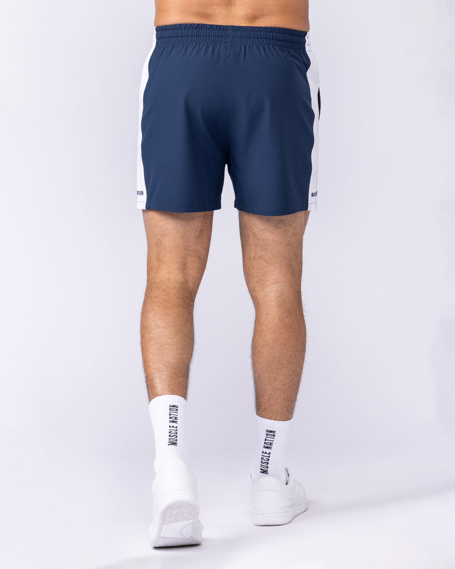 Panelled Function 4" Shorts - Navy-Shorts-S-112565NAVY-S-MNAPPRL47664-5-Muscle Nation